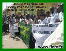 4ème sit-in du mouvement TOUCHE PAS A MA NATIONALITE : JE SUIS NOIR ET MAURITANIEN