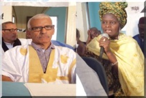 Maitres Ebbety et Fatimata Mbaye au siège de l’AJD/MR Maitres Ebbety et Fatimata Mbaye au siège de l’AJD/MR