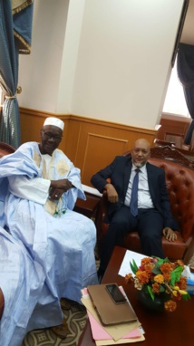 Le président Balas reçu par le nouveau ministre Secrétaire Général de la Présidence de la République.