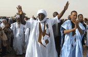 Le candidat Messaoud Ould Boulkheir tient un meeting à Nouadhibou