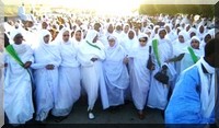 Les femmes démocrates du candidat Messaoud Ould Boulkheir. Les femmes démocrates du candidat Messaoud Ould Boulkheir.