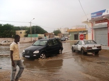 Une nouvelle pluie à Nouakchott faisant plusieurs mares Une nouvelle pluie à Nouakchott faisant plusieurs mares