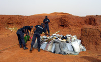 Incinération de deux tonnes de cannabis à Nouadhibou Incinération de deux tonnes de cannabis à Nouadhibou