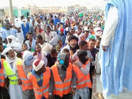 Nouadhibou : des milliers de personnes manifestent contre le référendum constitutionnel (Photoreportage)