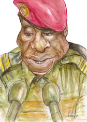 Capitaine Dadis Camara, Président de Guinée Le mauvais élève de Mohamed Ould Abdel Aziz