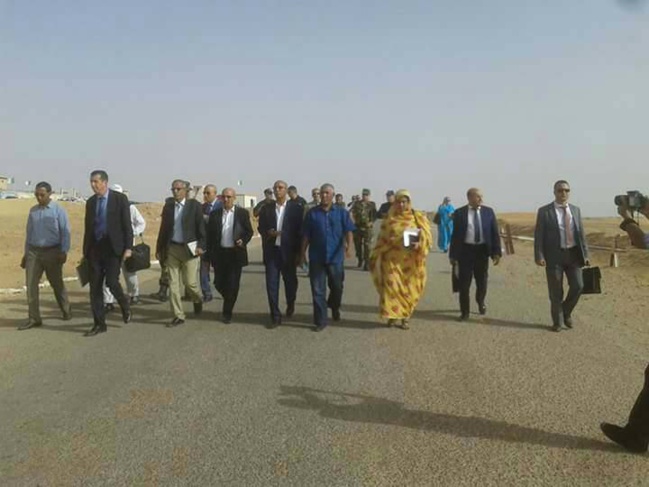 Pose de la premiere pierre du passage frontalier entre la Mauritanie et l’Algérie (Photos)