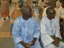 Capitaine Kébé à droit et Cheikh Oumar Bah à gauche