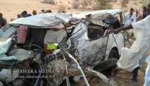 Accident de la route près de Nouadhibou : 2 morts et 6 blessés Accident de la route près de Nouadhibou : 2 morts et 6 blessés
