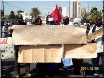 Les refugies mauritaniens au forum social mondial.