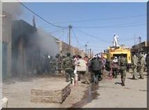 Incendie à Atar, pas de sapeurs pompiers!