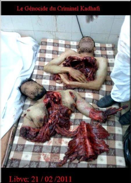 Libye : l'Onu parle de 'crimes contre l'humanité' (Attention, photo 'insoutenable')