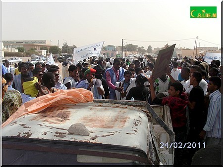 Mauritanie des centaines de jeunes manifestent à Nouakchott - [Reportage Photos]
