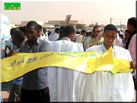Mauritanie des centaines de jeunes manifestent à Nouakchott - [Reportage Photos]
