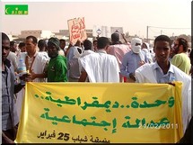 Mauritanie des centaines de jeunes manifestent à Nouakchott - [Reportage Photos]