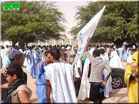 Mauritanie des centaines de jeunes manifestent à Nouakchott - [Reportage Photos]
