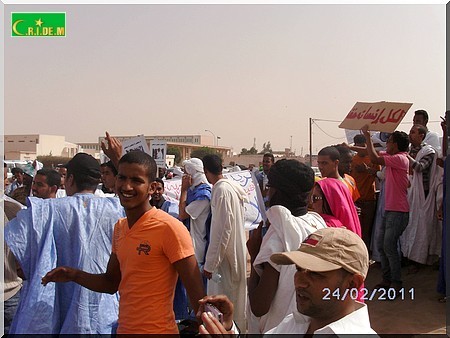 Mauritanie des centaines de jeunes manifestent à Nouakchott - [Reportage Photos]