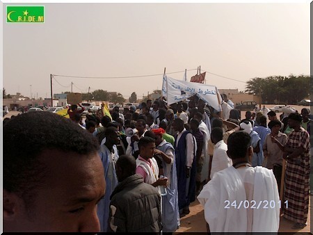 Mauritanie des centaines de jeunes manifestent à Nouakchott - [Reportage Photos]