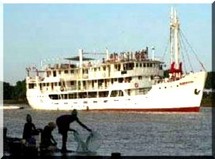 Le bateau sénégalais 'Ibn El Moughdad' à Rosso Mauritanie, après un demi-siècle d’absence.