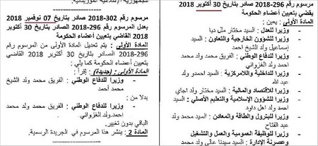 Un décret présidentiel modifie le nom de Ould El Ghazouani (détails) Un décret présidentiel modifie le nom de Ould El Ghazouani (détails) Un décret présidentiel modifie le nom de Ould El Ghazouani (détails) Un décret présidentiel modifie le nom de Ould El Ghazouani (détails)