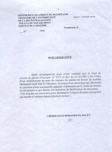 Affaire de falsification : Le Parquet "protège" un proche à Aziz (Photos des documents)