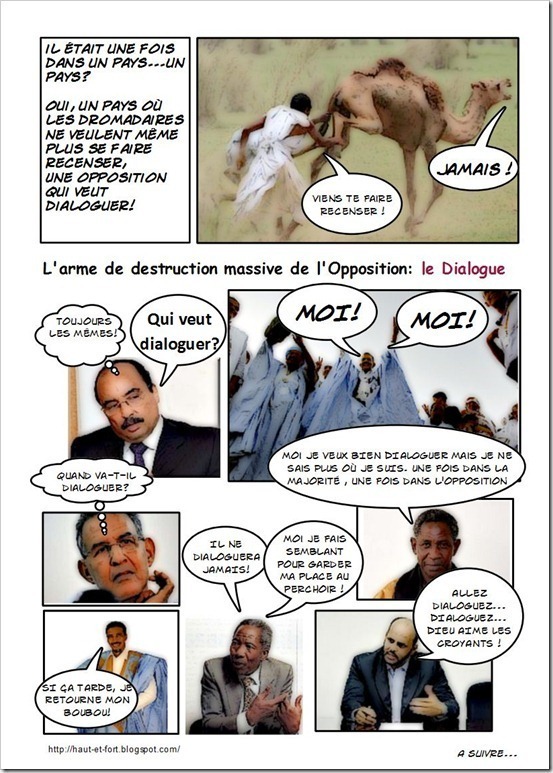 L’arme de destruction massive de l’Opposition: le Dialogue ! 