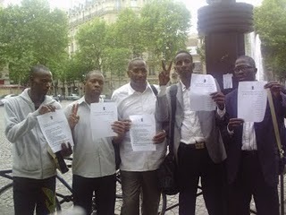 Reportage photos de l'occupation de l'Ambassade de Mauritanie à Paris par les militants IRA France