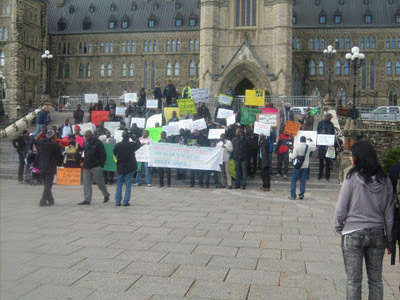 Manifestation de la diaspora Mauritanienne au Canada pour dénoncer l’enrôlement racial en cours en république islamique de Mauritanie.