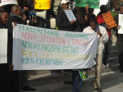 Manifestation de la diaspora Mauritanienne au Canada pour dénoncer l’enrôlement racial en cours en république islamique de Mauritanie.