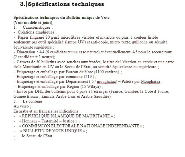 Impression des bulletins de la présidentielle 2019 : Y a-t-il anguille sous roche?