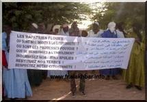 Manifestation d'anciens réfugiés en Mauritanie