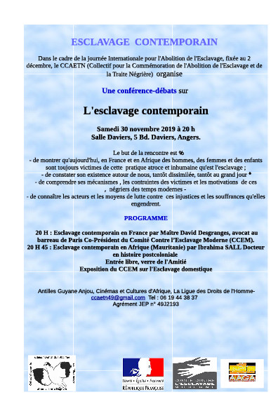ESCLAVAGE CONTEMPORAIN ESCLAVAGE CONTEMPORAIN