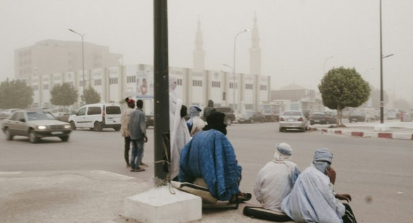 Une tempête de sable et de poussière recouvre la Mauritanie et le Sénégal Une tempête de sable et de poussière recouvre la Mauritanie et le Sénégal