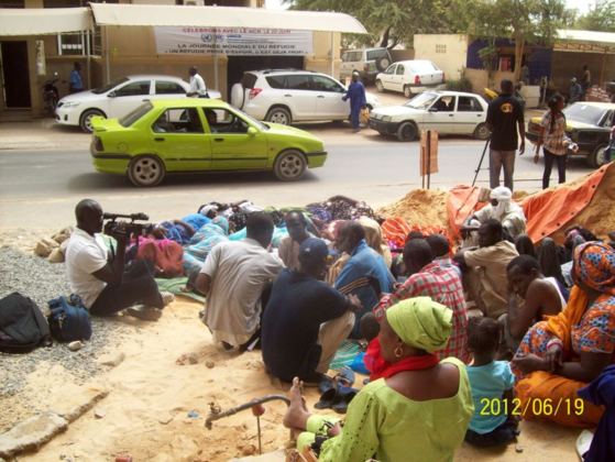 Grève de la faim des réfugiés mauritaniens (photos)
