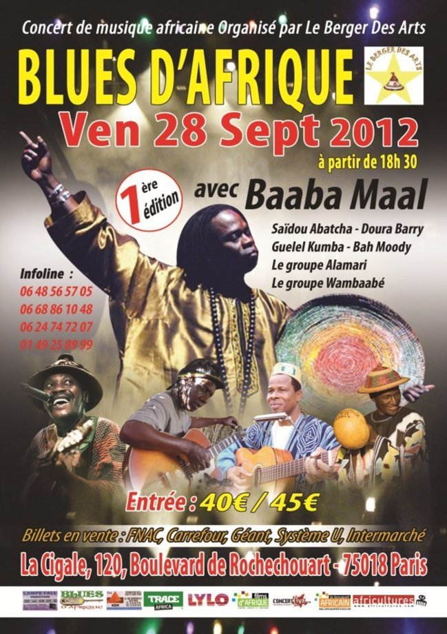 Baaba Maal : Concert de musique africaine à Paris