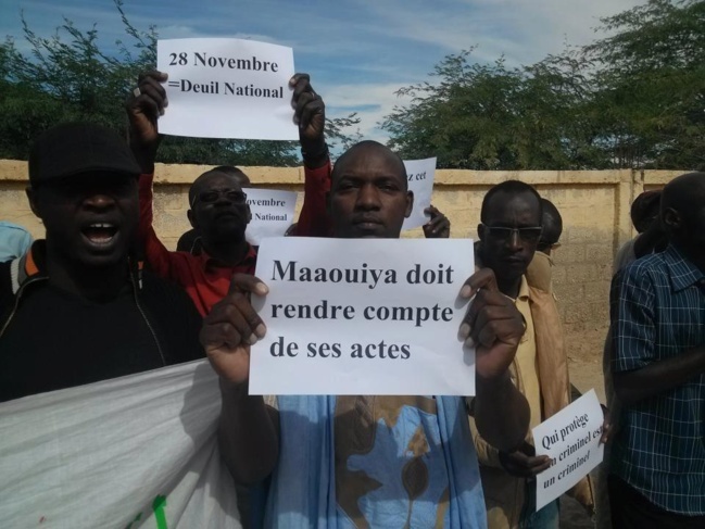 Sit in organisé le jeudi 03 janvier devant l'ambassade du Qatar (nktt)