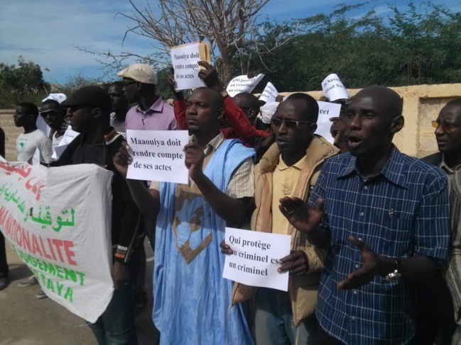 Sit in organisé le jeudi 03 janvier devant l'ambassade du Qatar (nktt)