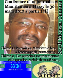 Conférence débat le 30 mars 2013 à Massy