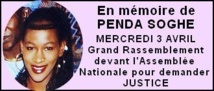 Communiqué : Sit-in en mémoire de Penda Soghe...