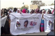 Manifestation contre le développement du crime à Nouakchott.