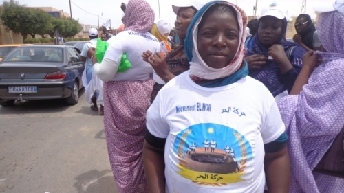 Manifestation devant l’ONU "pour mettre fin aux souffrances des Harratins"