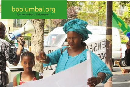 Le sit-in du mercredi 14 aout 2013, a eu lieu à 13 heures devant l’Ambassade de Mauritanie plus précisément à la place Henry Martin.