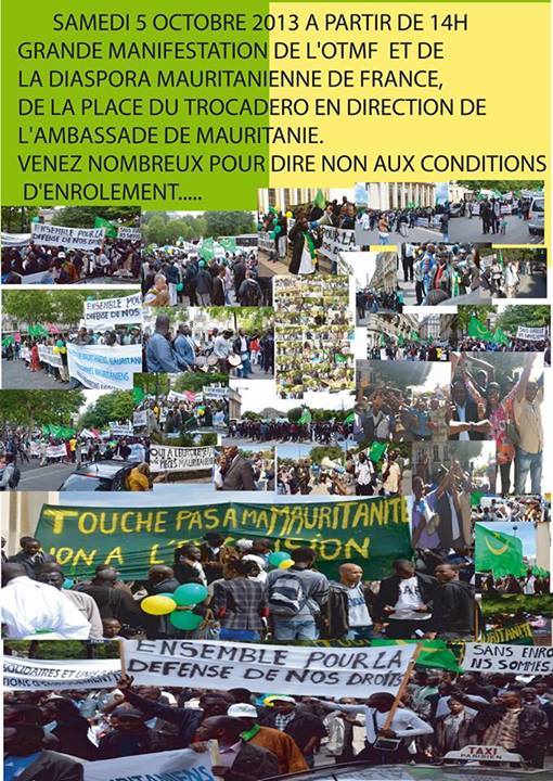 Appel à manifester à Paris le samedi 5 octobre 2013