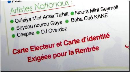 Viviane Ndour au meeting de clôture d’Ould Abdel Aziz : carte d’électeur et carte d’identité exigée pour la rentrée