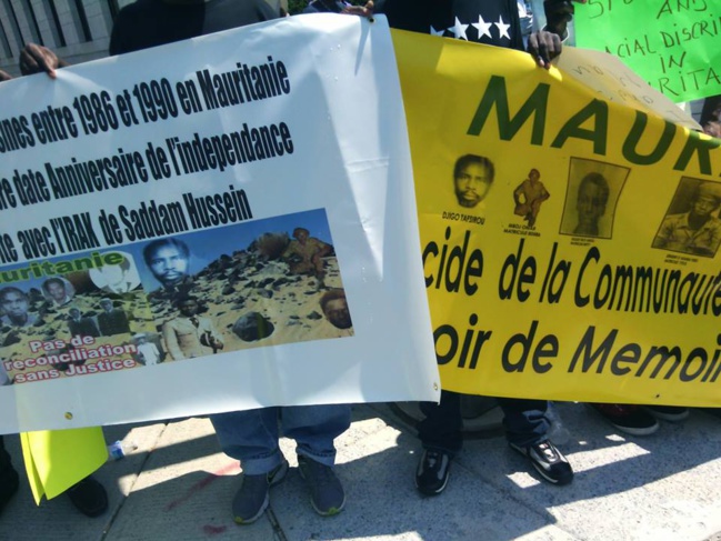 Manifestation de la diaspora Mauritanienne à Washington contre l’arrivée de Mohamed Ould Adel Aziz (photos) Manifestation de la diaspora Mauritanienne à Washington contre l’arrivée de Mohamed Ould Adel Aziz (photos)