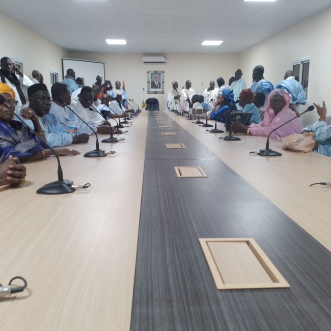 Les élus et cadres de M’Bagne exposent leurs doléances au président de INSAF Les élus et cadres de M’Bagne exposent leurs doléances au président de INSAF