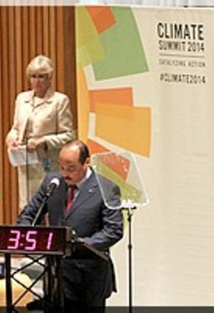 Sommet sur le changement climatique : discours de son Excellence Mohamed Ould Abdel Aziz