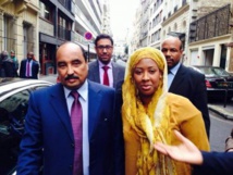 Le président Ould Abdel Aziz à son arrivée mardi à 8 heures à l'Ambassade de la RIM à Paris