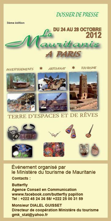 La Mauritanie à Paris du 24 au 28 octobre 2012