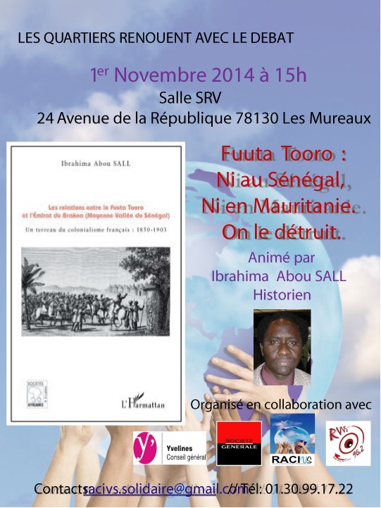 Conférence -débat, animée par l'historien Ibrahima Abou Sall  à la mairie  Les Mureaux