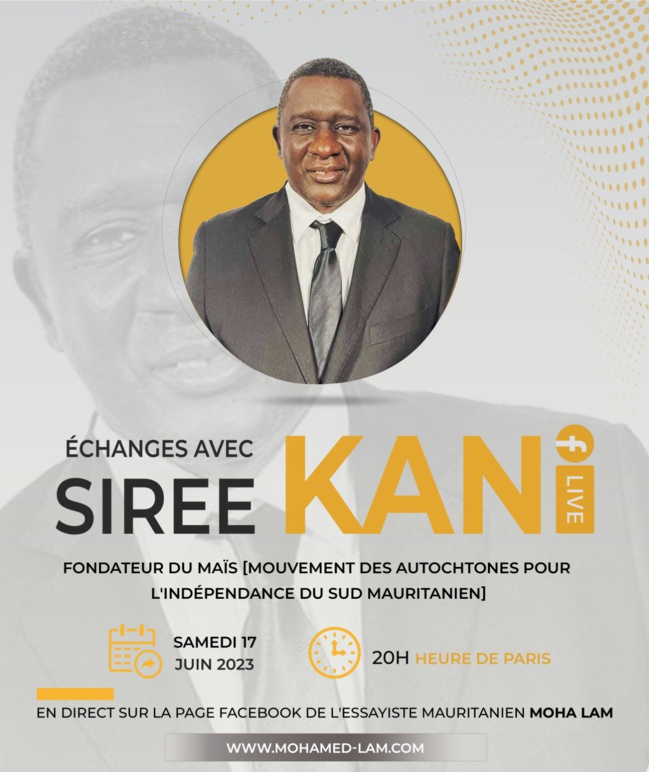 MAÏS: ENTRETIEN AVEC MOHA LAM CE SAMEDI MAÏS: ENTRETIEN AVEC MOHA LAM CE SAMEDI